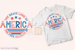Retro Groovy 4th of July SVG T-shirt Design Product Image 2