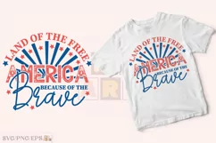Retro Groovy 4th of July SVG T-shirt Design Product Image 2