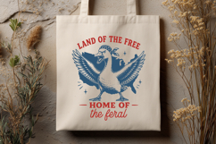 Land of the Free Home of the Feral SVG, Funny 4th of July Product Image 2