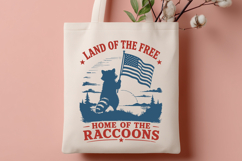 Land of the Free Home of the Raccoons SVG, Patriotic Raccoon Product Image 3