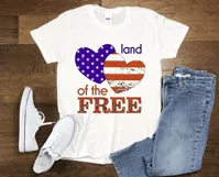 Land of the Free Sublimation | Independence Day | 4th of Jul Product Image 4