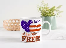Land of the Free Sublimation | Independence Day | 4th of Jul Product Image 2