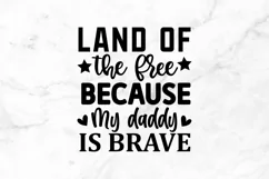 Land of the free SVG, Father's Day SVG Design Product Image 2