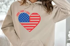 Land that I love SVG , American Flag SVG , USA SVG Product Image 2