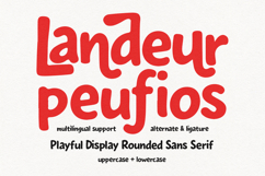 Landeur Peufios Playful Display Rounded Sans Serif Product Image 1