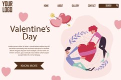Valentine Landing Page Template Product Image 1