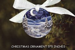 Christmas Ornament Winter Landscape Sublimation Product Image 1