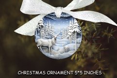 Christmas Ornament Winter Landscape Sublimation Product Image 1