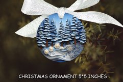 Christmas Ornament Winter Landscape Sublimation Product Image 1