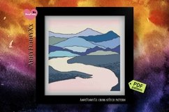 Mountain cross stitch pattern PDF, Nature cross stitch PDF Product Image 4