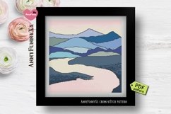 Mountain cross stitch pattern PDF, Nature cross stitch PDF Product Image 2