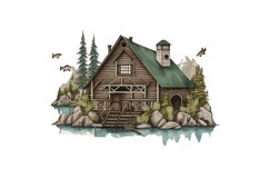 Watercolor Fishing Lodge Clipart Bundle,Watercolor Mountain,River Clipart Bundle,river clipart,nature clipart,Mountain River Clipart,sublimation nature,sublimation,clipart river,clip art,Landscape clipart,Landscape png,hiking,hiking clipart,clipart bundle