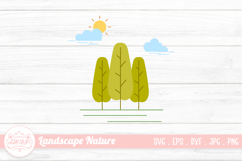 Landscape Nature Flat Illustration Product Image 1