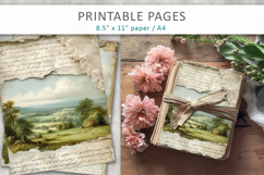 Vintage Landscape Junk Journal Pages Product Image 3