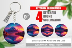 Keychain Mountains and Lake Product Image 1
