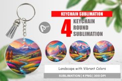 Keychain Vibrant Landscape Product Image 1