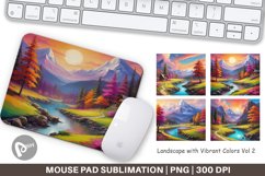 Mouse Pad Vibrant Landscape Product Image 1
