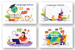 12 Language School Illustration Product Image 2