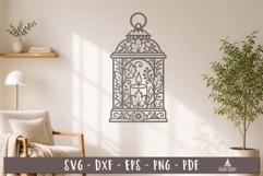 Lantern Candle Autumn SVG Laser Cut design