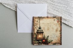 Christmas Lantern Scrapbook Square Paper Junk Journal Product Image 4