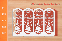 Christmas Lantern - Paper Cut SVG 4 Product Image 2