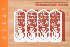 Christmas Lantern - Paper Cut SVG 6 Product Image 2