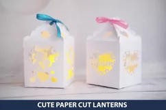 4 Mother's Day Paper Cut Lanterns I Mother's Day Paper Cut Product Image 4