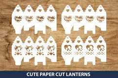 4 Mother's Day Paper Cut Lanterns I Mother's Day Paper Cut Product Image 7