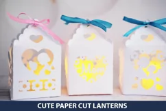 4 Mother's Day Paper Cut Lanterns I Mother's Day Paper Cut Product Image 5
