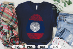 Laos SVG | Laos Flag Fingerprint | SVG PNG DXF EPS Product Image 1