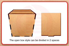 Laser cut Pencil box Brush holder SVG template diy crafts Product Image 4