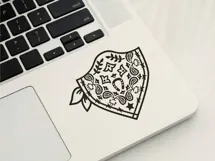 Western Bandana SVG Design | Paisley Cowboy Bandana Product Image 8
