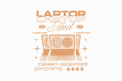 Laptop Landscapes Digital Nomand T-shirt Design Product Image 1