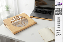 Laptop Stand Laser Cut | Notebook Holder | Office Decor |CNC Product Image 1