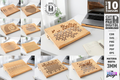Laptop Stands Laser Cut Bundle | Laptop Holders | Office SVG Product Image 1