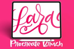 Lara - Textured Lettering- Procreate Brush Product Image 1
