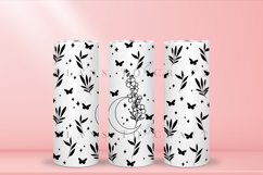 Larkspur birth flower skinny tumbler sublimation wrap with high resolution and transparant background are for 20oz and 30oz skinny tumbler