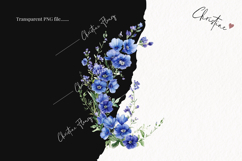 Watercolor Larkspur Flower | Floral Clipart Product Image 2