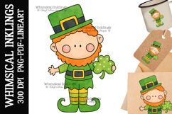 Larry The Leprechaun Sublimation Clipart Product Image 1