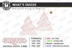 Wooden Christmas Tree Laser Cut | Tabletop Christmas Decor Product Image 3