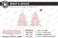 Wooden Christmas Tree Laser Cut | Tabletop Christmas Decor Product Image 3