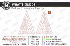 Wooden Christmas Tree Laser Cut | Tabletop Christmas Decor Product Image 3