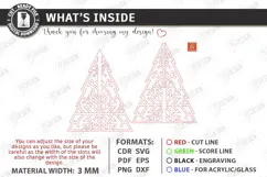 Wooden Christmas Tree Laser Cut | Tabletop Christmas Decor Product Image 3