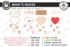 Love Wall Decor Ornament Laser Cut | Romantic Hanging Decor Product Image 3