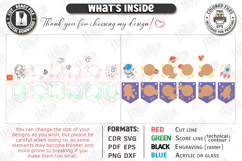 Baby Name Banner Laser Cut Bundle | Nursery Garlands Set SVG Product Image 13