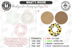 3D Floral Wall Art Laser Cut | Layered Flowers Sign Product Image 3