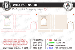 3D Floral Wedding Welcome Sign Laser Cut | Wedding Decor SVG Product Image 3