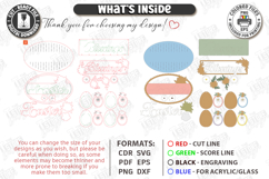 Easter Door Hangers Laser Cut Bundle | Easter Basket Planter Product Image 7