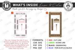 Bracelet and Bookmark Weaving Loom Laser Cut | Crafting SVG Product Image 3