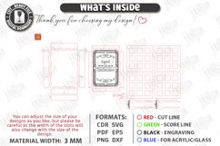 Whiskey Stones Storage Box Laser Cut | Whiskey Accessories Product Image 2